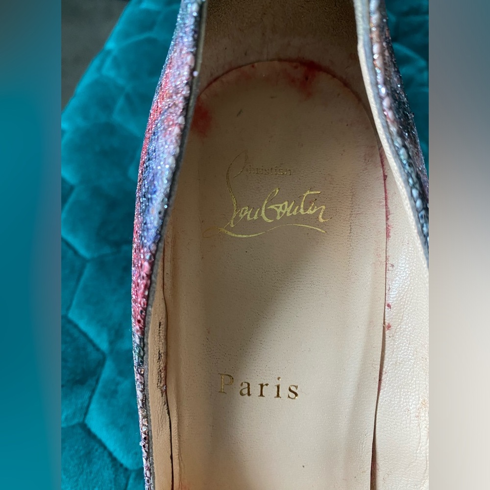 Christian Louboutin Pigalle Follies 100mm Glitter Plume - Picture 12 of 16